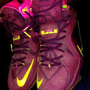 Purple Nike Lebron’s